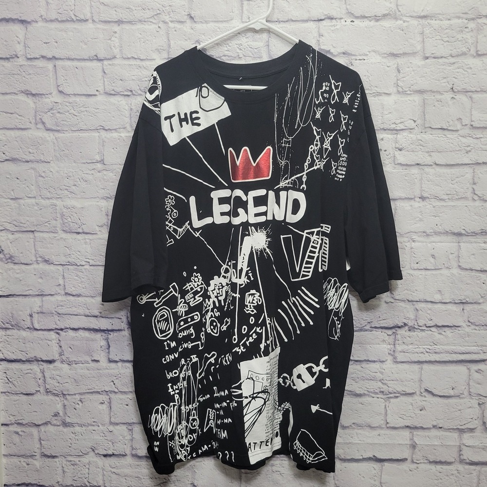 Southpole Legend Graphic Tshirt‎ Size 2X Cotton Hip Hop Streetwear Skater *FLAW
